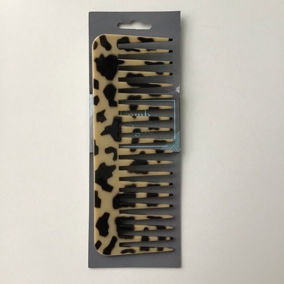 NEW Tortoise-Look Comb Wide Tooth Hair Detangler Vanity Purse Gym Bag Beach - Picture 8 of 12